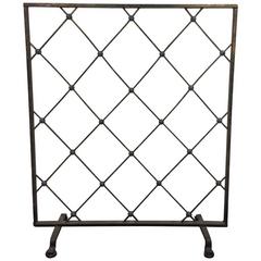 Incredible Iron Screen or Room Divider in the Manner of Jean Royère