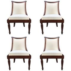 Set of Four Regency Style Mahogany Chairs