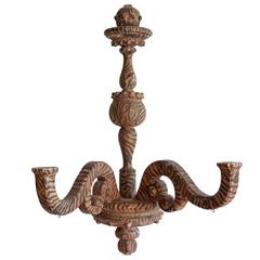 Rococo Style Wood Painted Candelabra Sconce 4