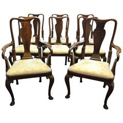 Set of Eight Fine and Rare Horse Feet Dining Chairs