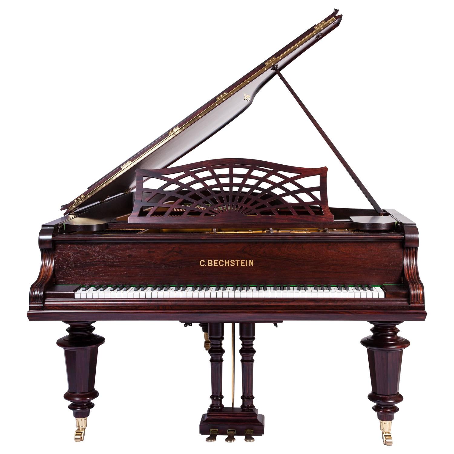 C.Bechstein ii Semi Concert Grand Piano Rosewood Three Pedals New Renner Action For Sale at 1stdibs