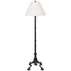 Caldwell Style Bronze Tripod Pompeii Floor Lamp, circa 1900 6