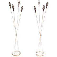Pair of 1950s Floorlamps by Maison Lunel 10