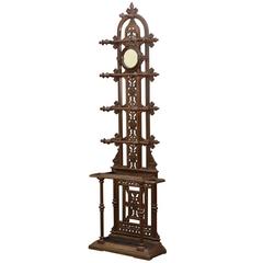 Victorian Cast Iron Hall Stand, Coat Stand