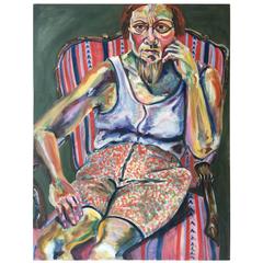 Modern Portrait Painting in Style of Alice Neal 2