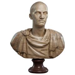Marble Bust Depicting a Roman Emperor, 19th Century after Classical Period