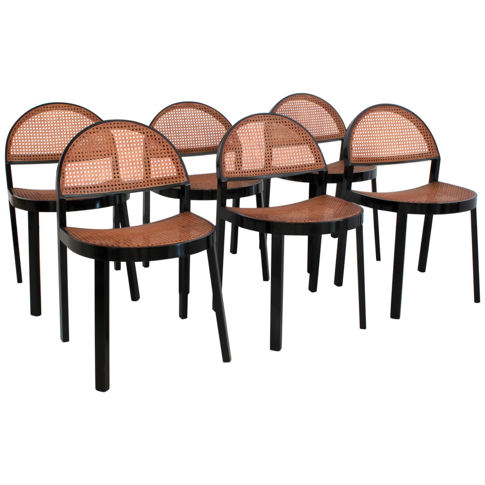 Set of Six Chairs by Jonathan De Pas & Donato D'urbino