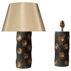 Pair of Tree Trunk Lamps