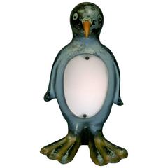 Adorable Rare Art Deco Penguin Lamp