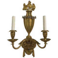 Antique Caldwell Style Bronze Sconce