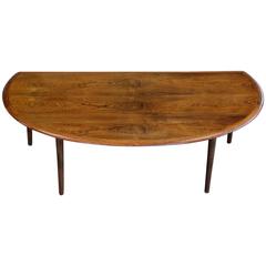 Unique Rosewood Coffee Table by Johannes Andersen for CF Christensen
