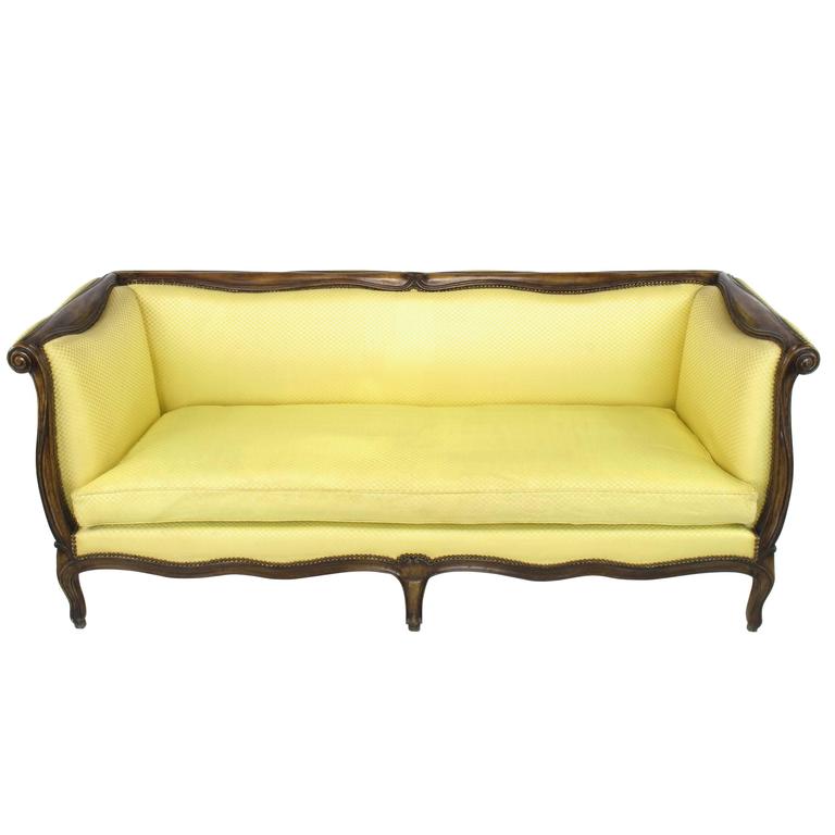 Elegant Yale Burge Louis XV Style EvenArm Sofa For Sale at 1stDibs