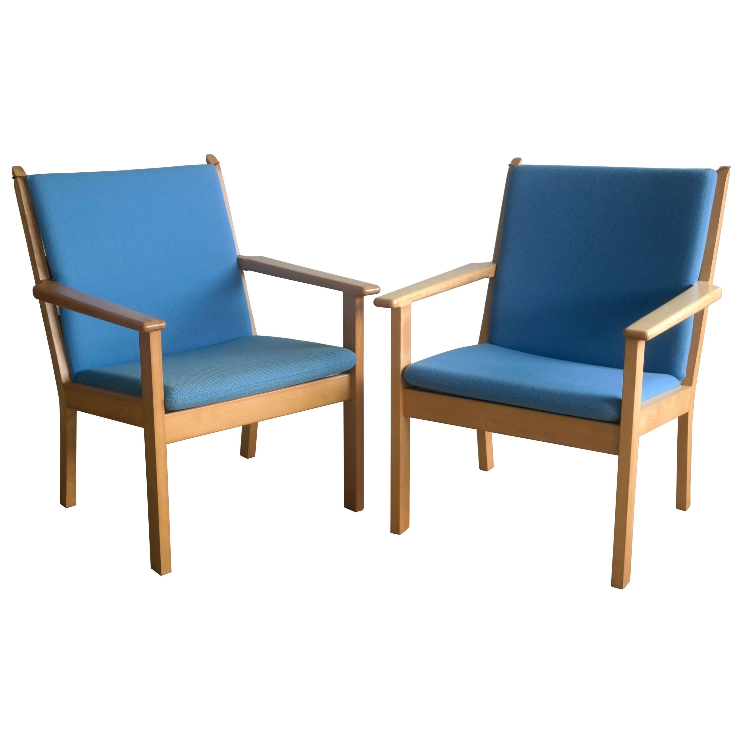 Vintage Hans Wegner GE 284 Easy Chairs for GETAMA