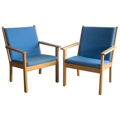 Vintage Hans Wegner GE 284 Easy Chairs for GETAMA