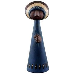 Rolf Palm, Höganäs, Indian, Unique Ceramics Figure, Swedish Design, 1958