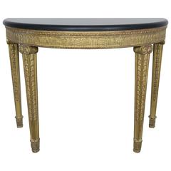 Italian Neoclassical Style Giltwood Console with Stone Top