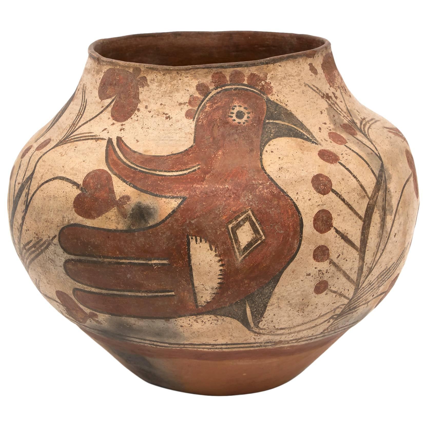 Antique Native American Southwest Pottery Jar, Zia Pueblo, circa 1880