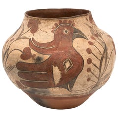 Antique Native American Southwest Pottery Jar, Zia Pueblo, circa 1880