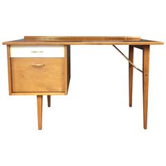 Early Milo Baughman Maple Desk for Murray Furniture