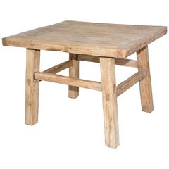 Rustic Teak Indoor or Outdoor Coffee Table or Seat 8