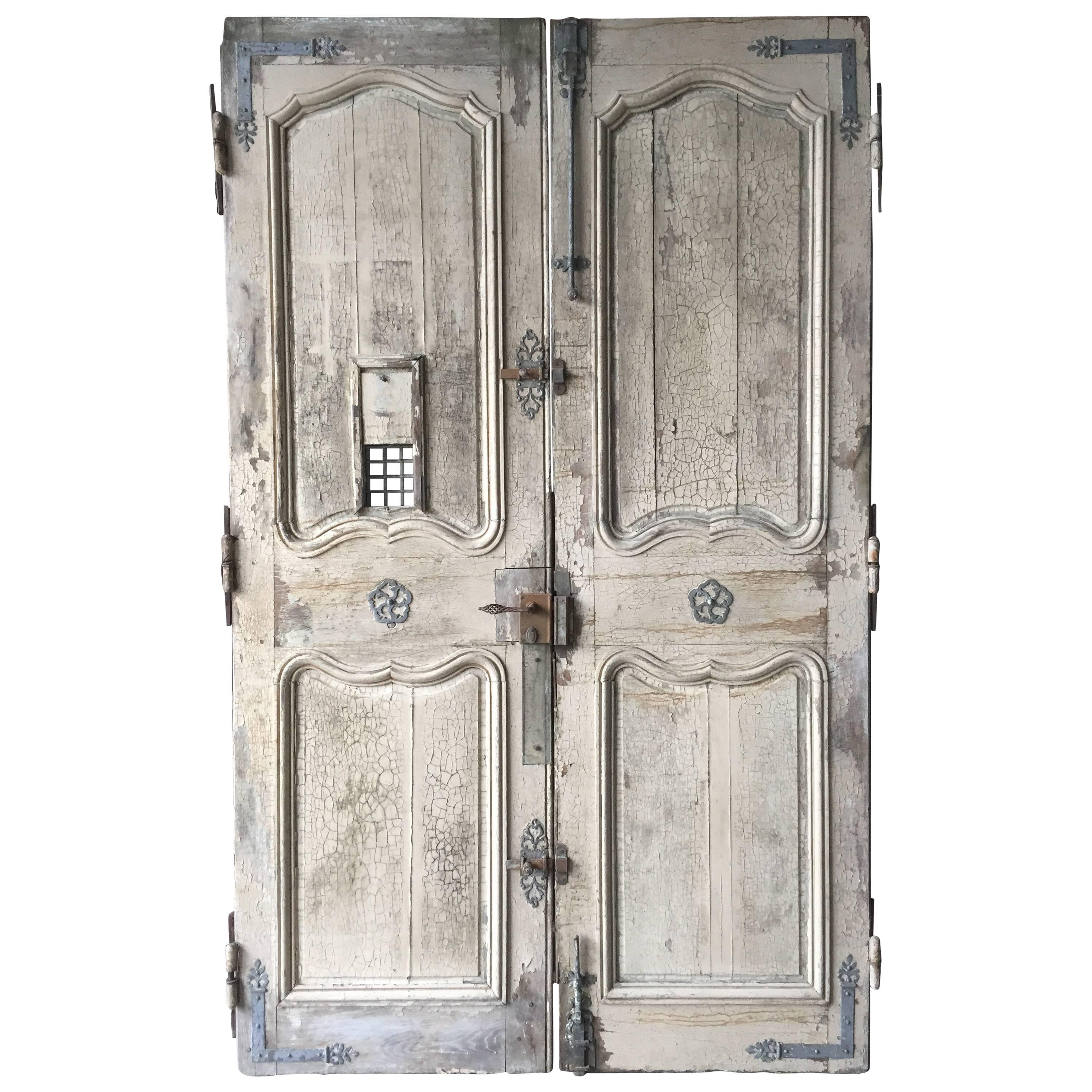 French Chateaux Entrance Doors and Fittings, Original, 18th Century, France