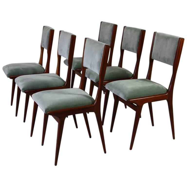 Set of Six Chairs in the Style of Carlo di Carli