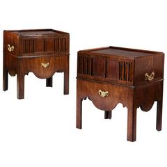 Fine Matched Pair of Mid-18th Century Bedside Commodes