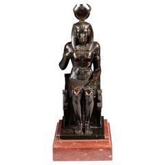 19th Century Bronze of the Egyptian Goddess Isis