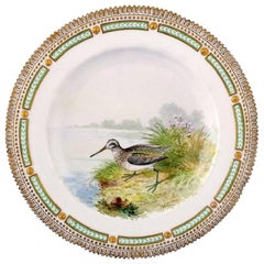 Royal Copenhagen Flora Danica / Fauna Danica Dinner Plate with Motive of a Bird