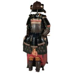 18th Century Yoroi Japanese Decorative Samurai Armour with Original Box 1