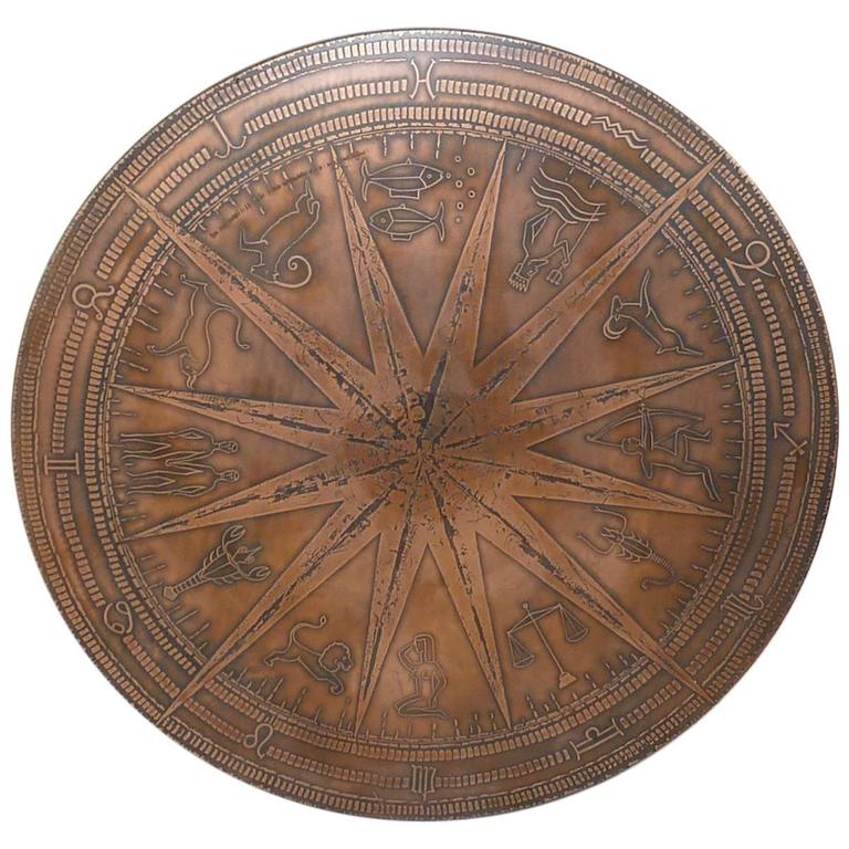 Vintage Brutalist Zodiac Wall Art at 1stDibs