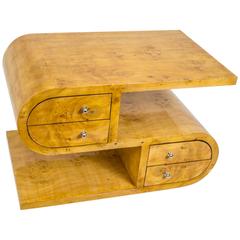 Double Sided Art Deco Style Cabinet Side Table