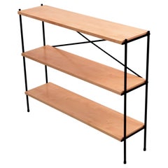 Small Wrought Iron Mid-Century Shelf in the Manner of Paul McCobb