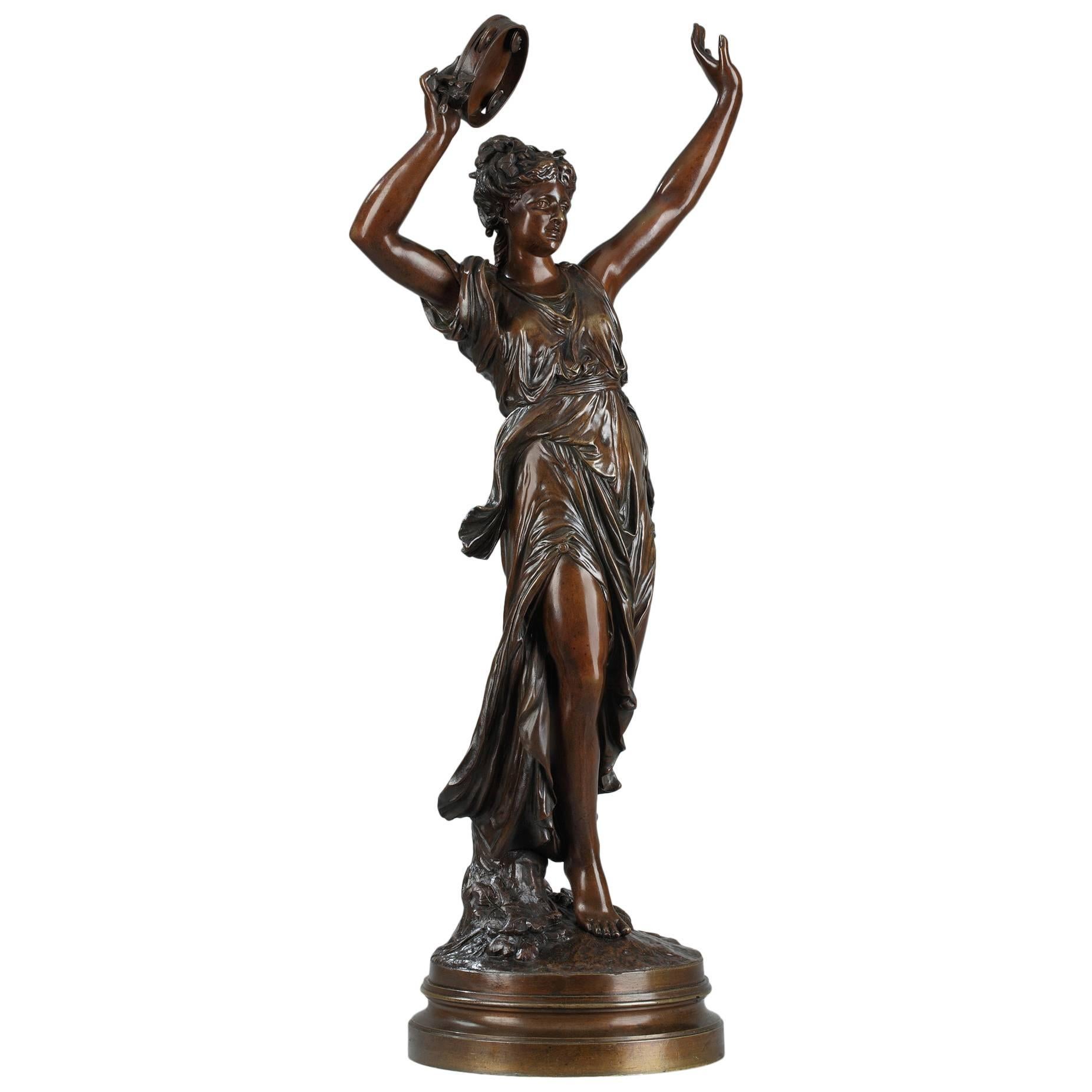 La Danseuse Au Tambourin" by Jean Louis Grégoire at 1stDibs | au dibs, jean  louis gregoire bronze sculpture, tiffany gregoire