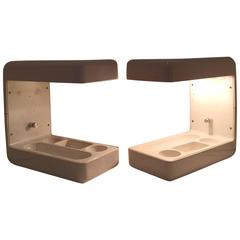 Giotto Stoppino "Isos" Pair of Table Lamp for Tronconi 