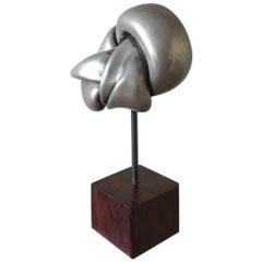 1960 Pewter Abstract Small Sculpture