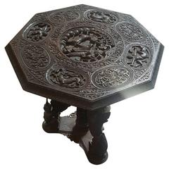 Indo-Chinese 19th Century Carved Table 10