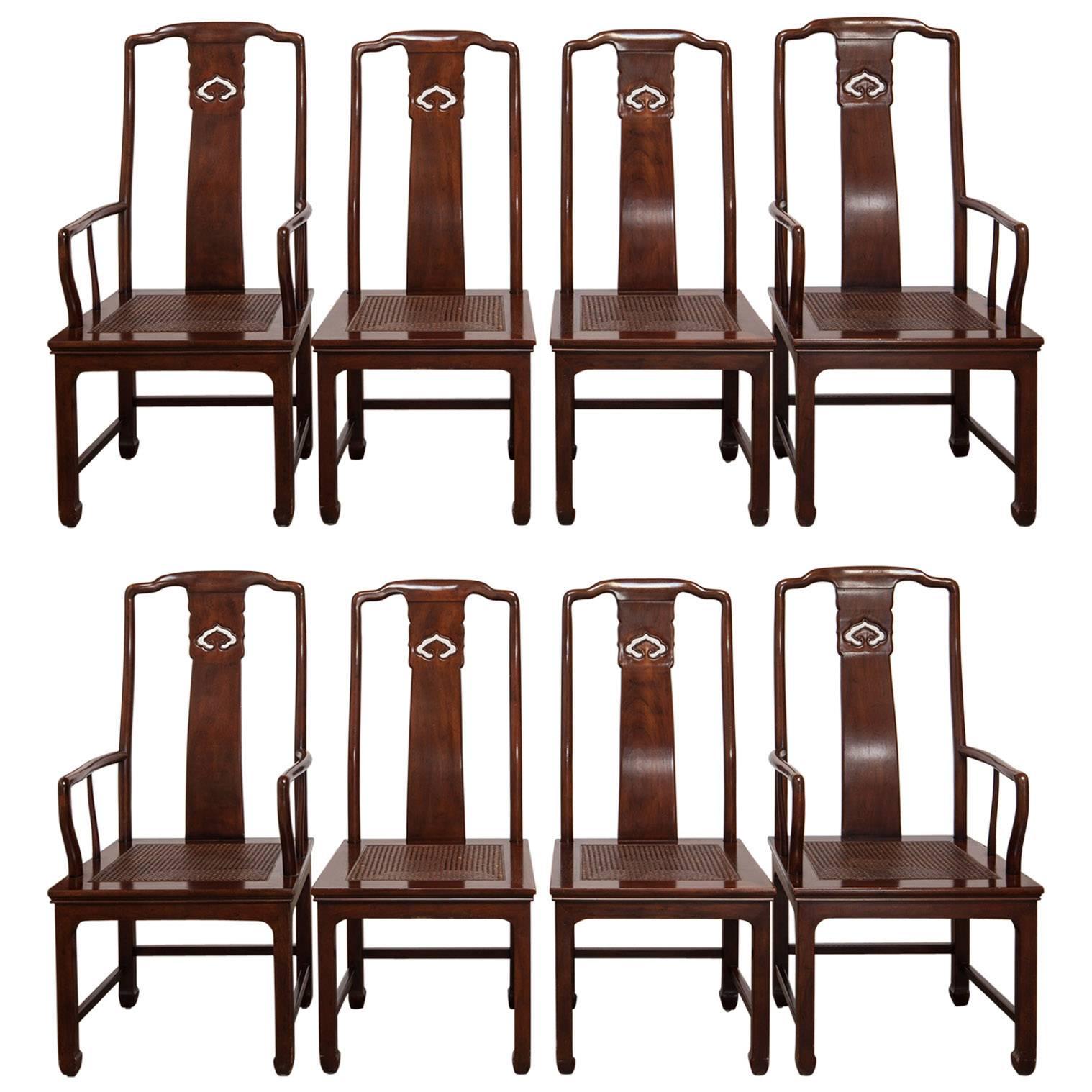 Set of Four Chinese Ming Dining Chairs by Henredon