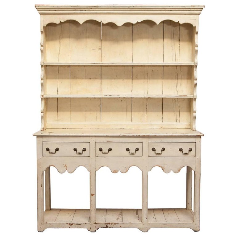 English Oak Welsh Dresser With Pot Board And Rack For Sale At 1stdibs