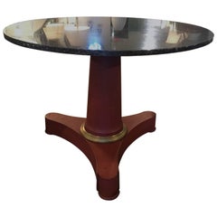 1st Quarter 19th Century French Empire Veneer Pedestal Table