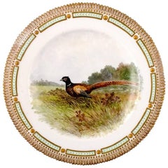 Royal Copenhagen Flora Danica / Fauna Danica Dinner Plate with a Pheasant