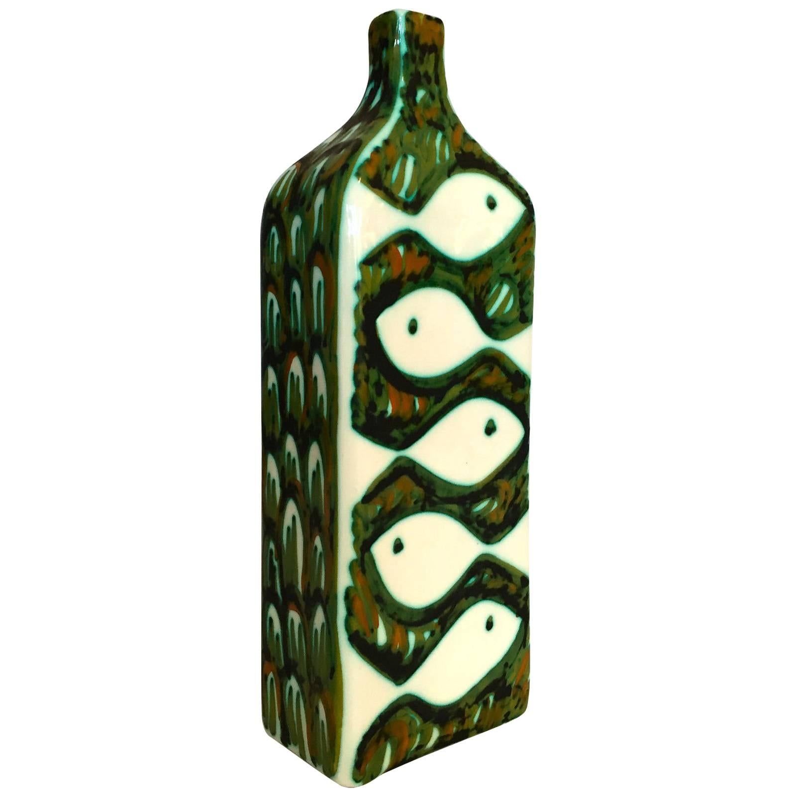 Alessio Tasca Raymor Ceramic Vase Signed, Italy, 1960s