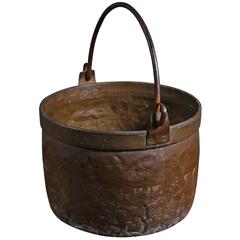 Large Copper Pot with Iron Handle from France, circa 1890 9