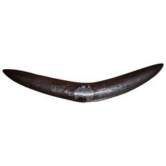 Rare and Early 19th Century Spear-Thrower Woomera 'H'