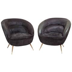 Charming Pair of Armchairs by ISA