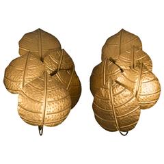 Large Pair of 1970s Sconces 1