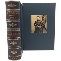 Antique McClellan’s Own Story the War for the Union, First Edition in Leather