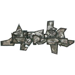 Vintage Spectacular Brutalist Wall Sculpture by Curtis Jere House