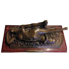 19th Century Women Bronze by Clesinger
