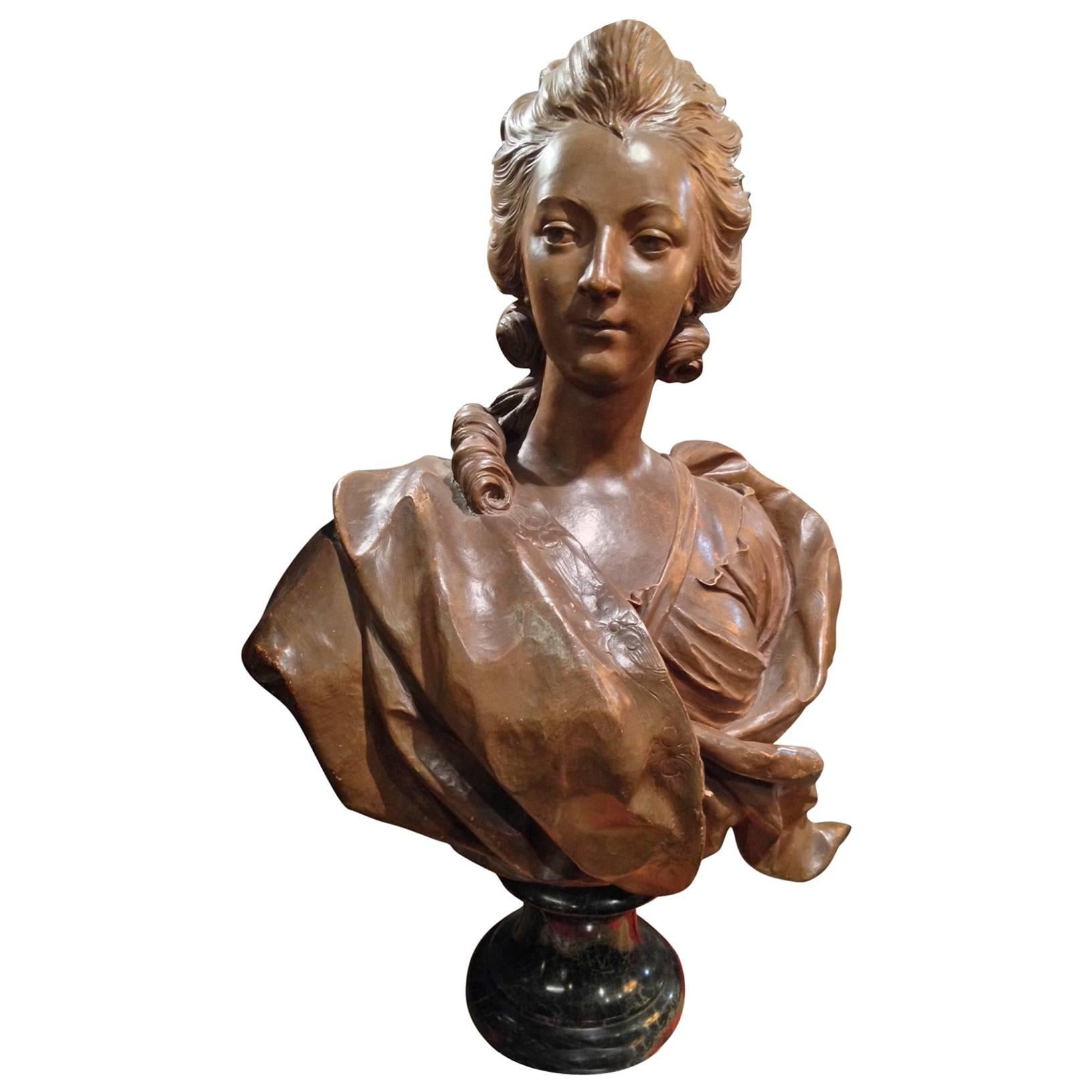 19th Century Bust of Marie Antoinette For Sale